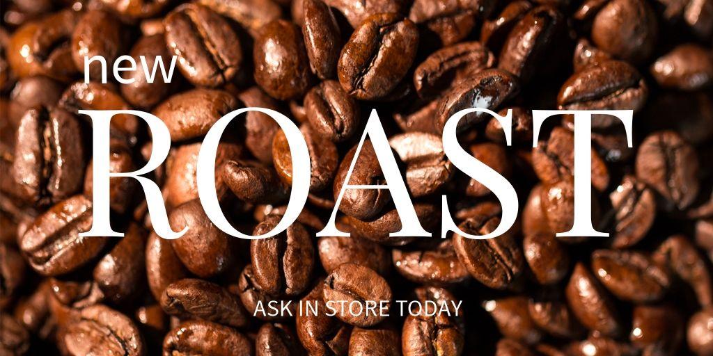 Anuncio de tienda de café con una imagen en primer plano de granos de café - Estrategias de marketing creativas y confiables para su negocio que realmente funcionan - Imagen